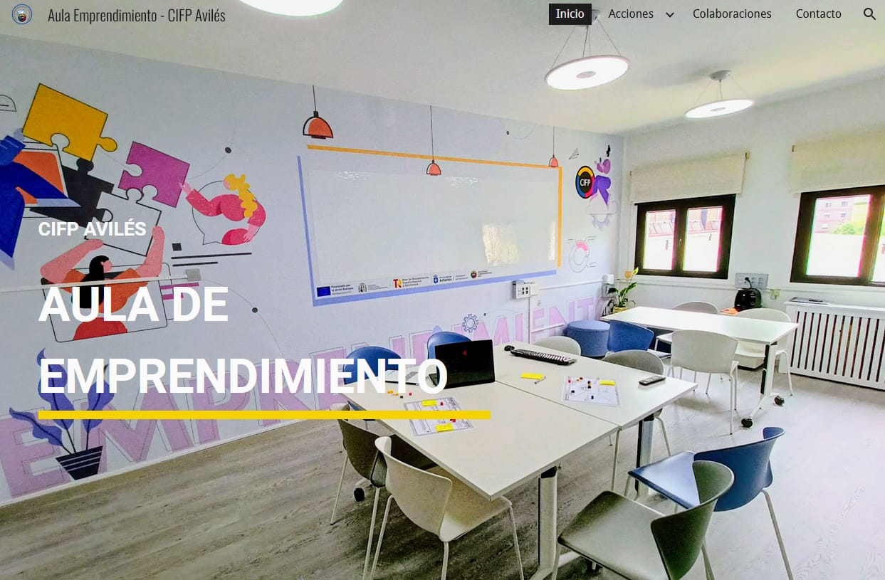 EL AULA DE EMPRENDIMIENTO DEL CENTRO ESTRENA PÁGINA WEB.