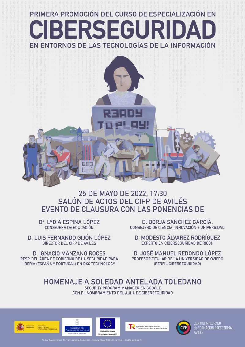 Crónicas del acto de clausura del primer Curso de Especialización en Ciberseguridad